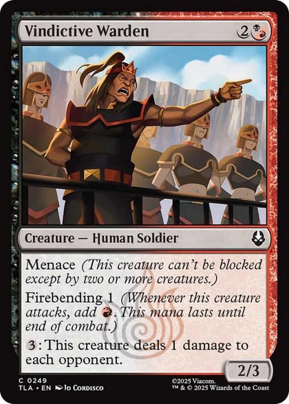 Vindictive Warden, Avatar: The Last Airbender 249