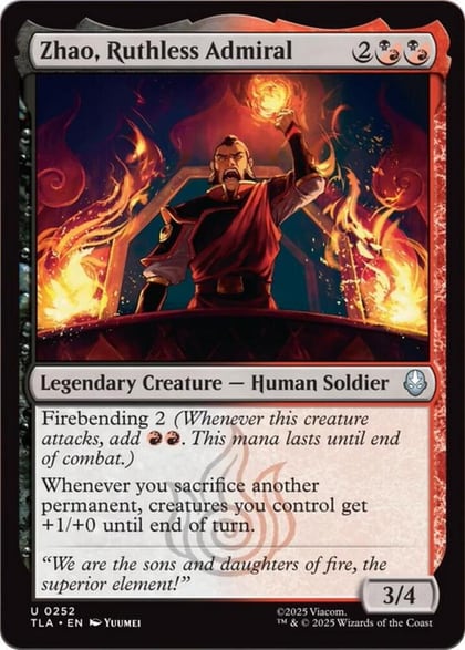 Zhao, Ruthless Admiral, Avatar: The Last Airbender 252