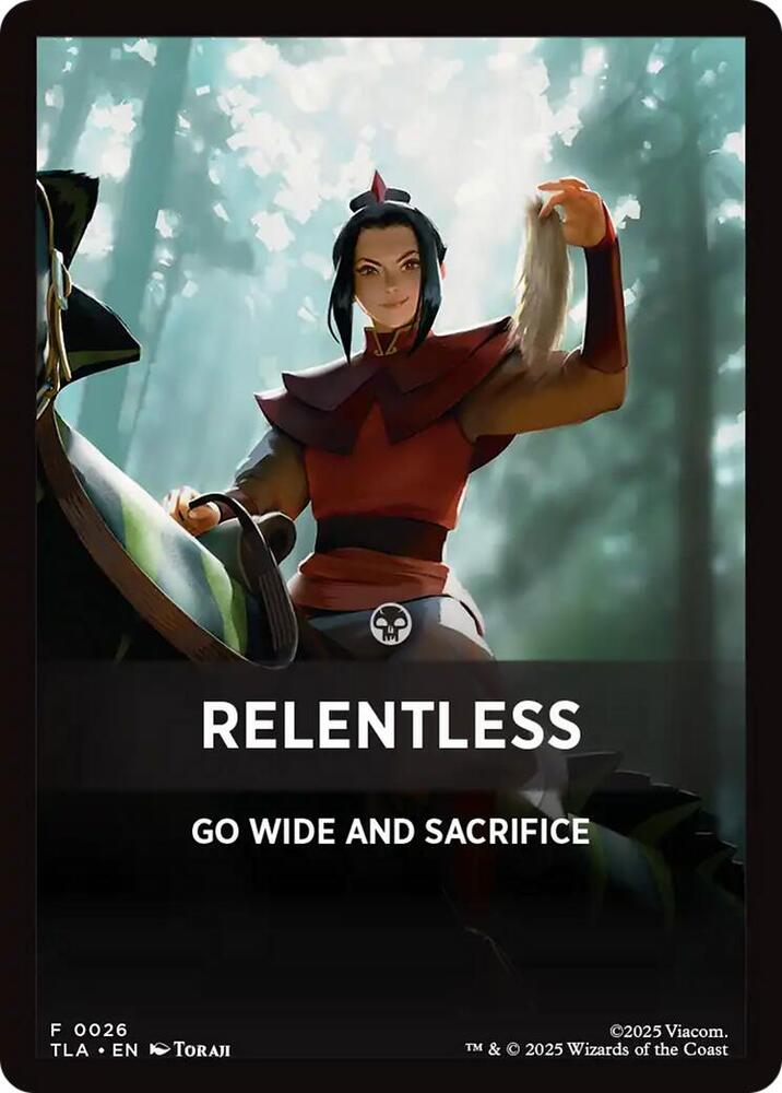 Relentless Theme Card, Avatar: The Last Airbender 26