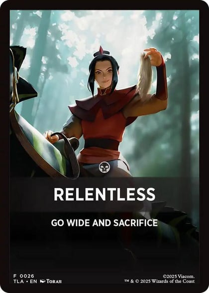 Relentless Theme Card, Avatar: The Last Airbender 26