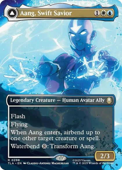 Aang, Swift Savior (0298) (Borderless), Avatar: The Last Airbender 298
