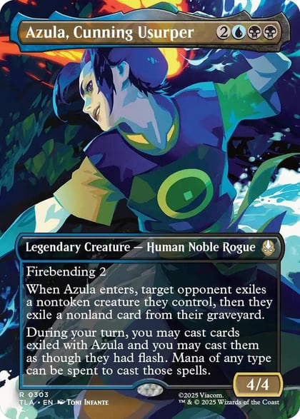 Azula, Cunning Usurper (Borderless), Avatar: The Last Airbender 303