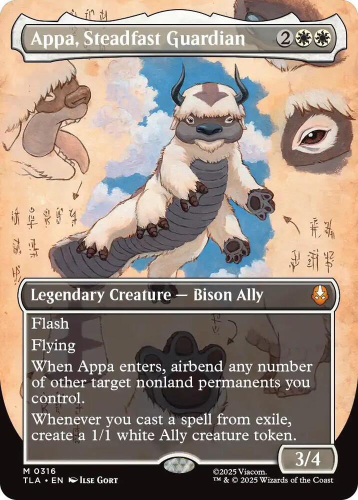 Appa, Steadfast Guardian (Borderless), Avatar: The Last Airbender 316