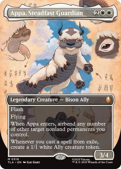 Appa, Steadfast Guardian (Borderless), Avatar: The Last Airbender 316