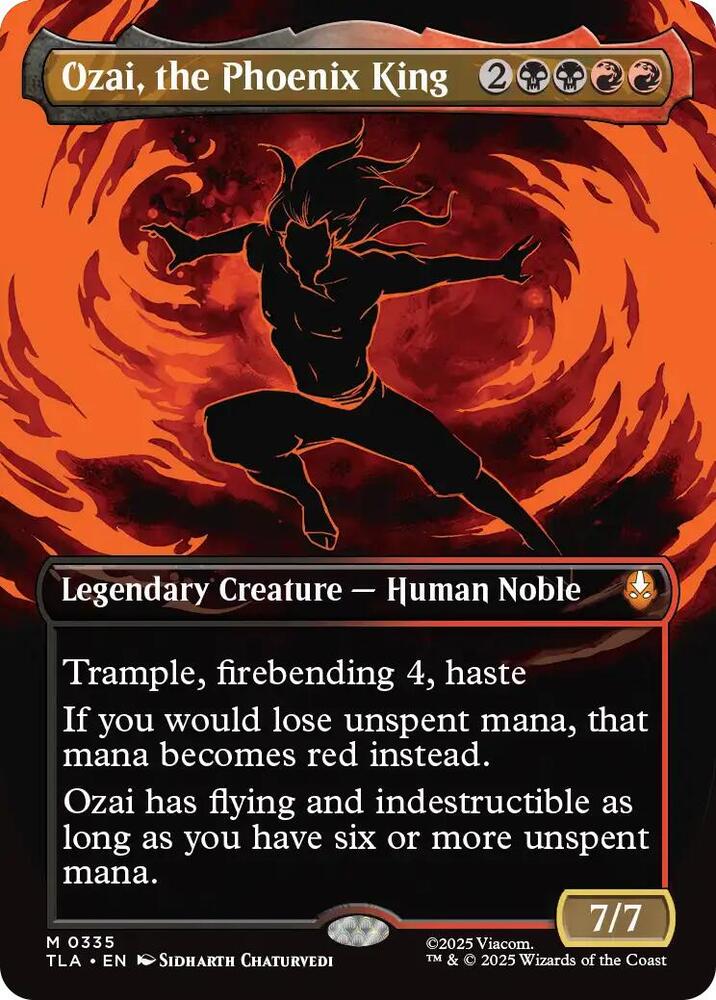 Ozai, the Phoenix King (0335) (Borderless), Avatar: The Last Airbender 335