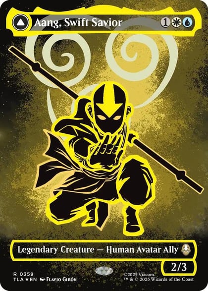 Aang, Swift Savior (Borderless) (Neon Ink Foil), Avatar: The Last Airbender 359