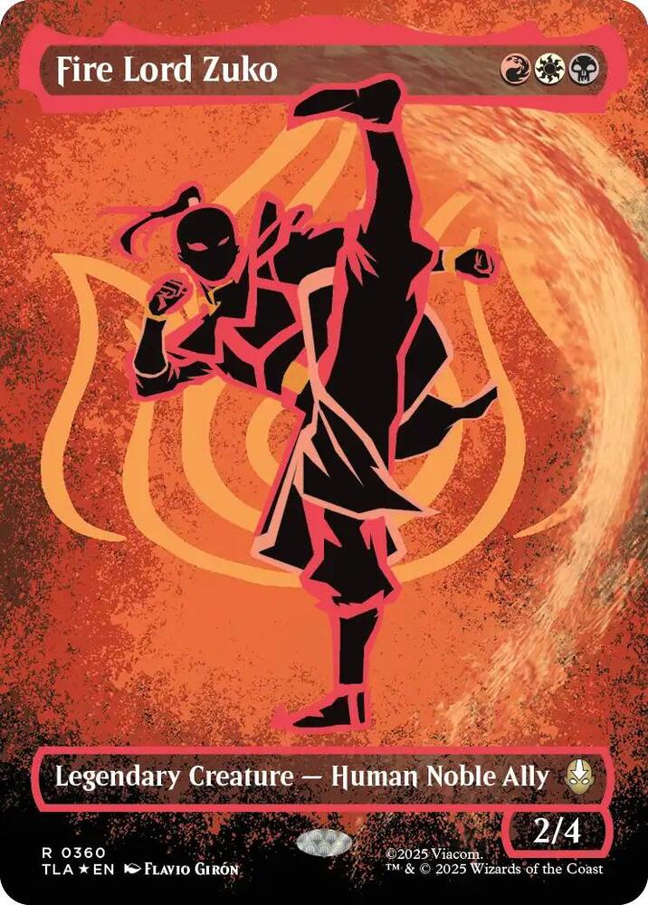 Fire Lord Zuko (Borderless) (Neon Ink Foil), Avatar: The Last Airbender 360