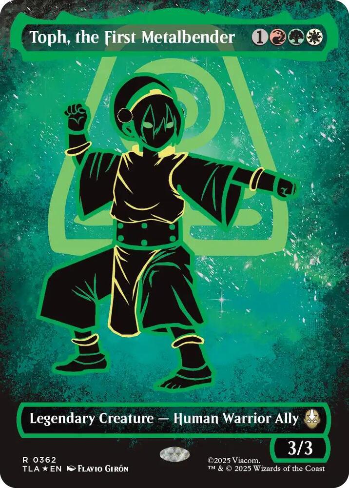 Toph, the First Metalbender (Borderless) (Neon Ink Foil), Avatar: The Last Airbender 362