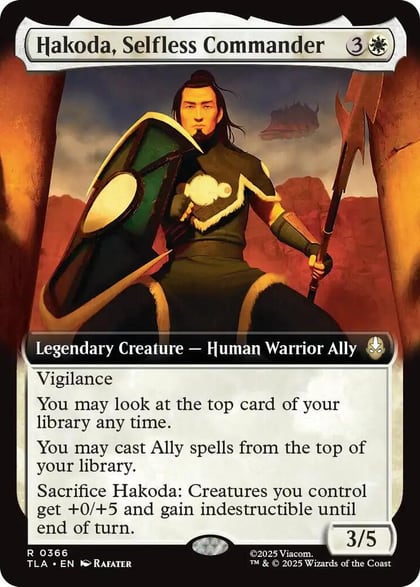 Hakoda, Selfless Commander (Extended Art), Avatar: The Last Airbender 366