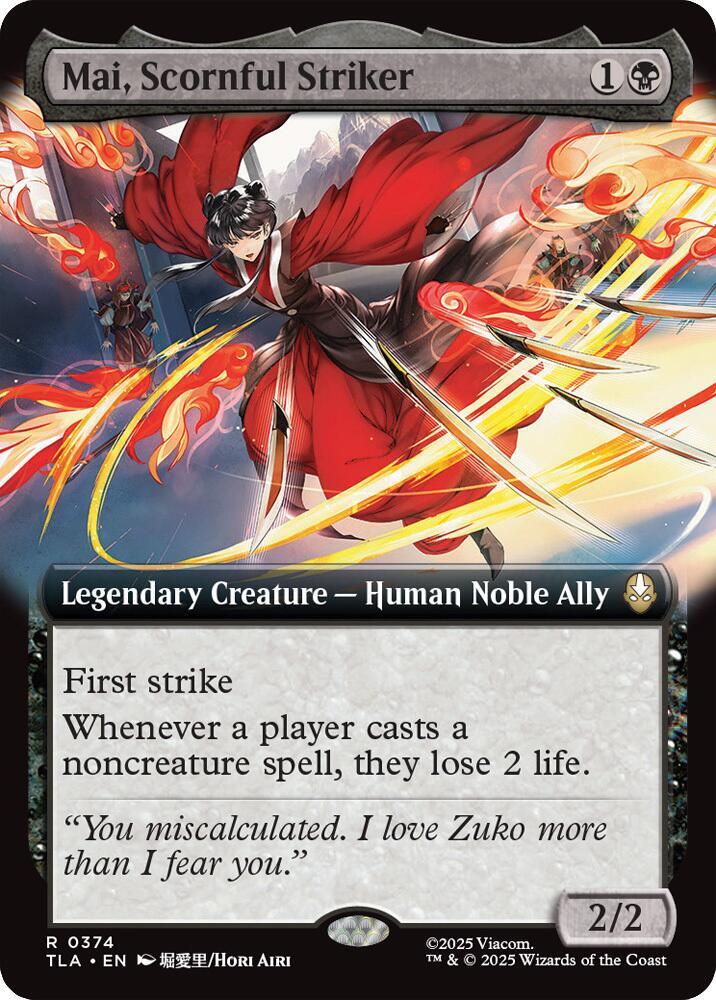 Mai, Scornful Striker (Extended Art), Avatar: The Last Airbender 374