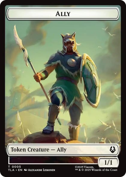 Ally (0005) // Soldier (0002) Double-Sided Token, Avatar: The Last Airbender 5 // 2