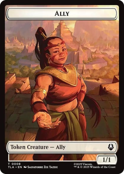 Ally (0008) // Soldier (0002) Double-Sided Token, Avatar: The Last Airbender 8 // 2