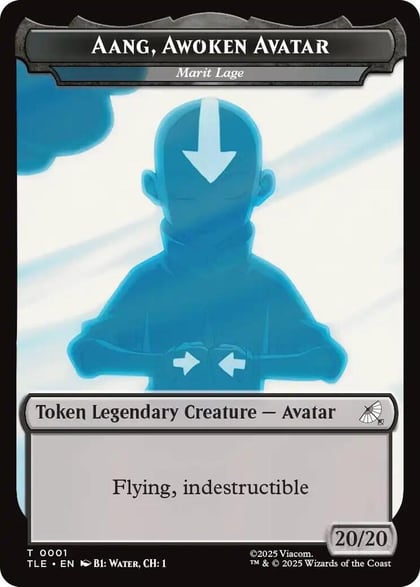 Aang, Awoken Avatar - Marit Lage // Treasure Double-Sided Token, Avatar: The Last Airbender: Eternal-Legal 1 // 22