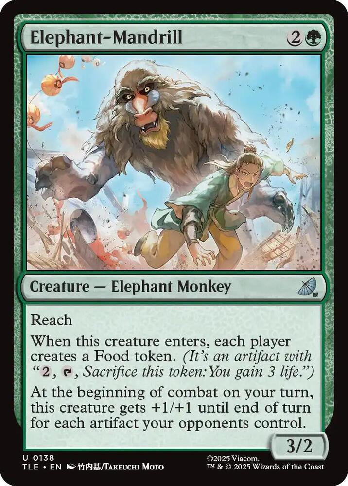 Elephant-Mandrill, Avatar: The Last Airbender: Eternal-Legal 138