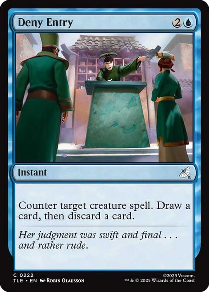 Deny Entry, Avatar: The Last Airbender: Eternal-Legal 222