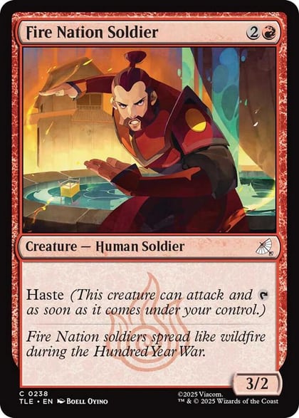 Fire Nation Soldier (0238), Avatar: The Last Airbender: Eternal-Legal 238
