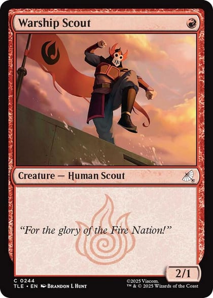Warship Scout (0244), Avatar: The Last Airbender: Eternal-Legal 244