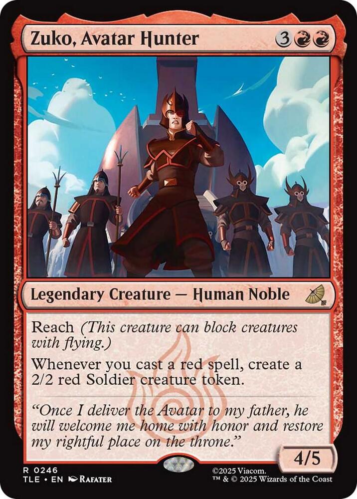 Zuko, Avatar Hunter (0246), Avatar: The Last Airbender: Eternal-Legal 246