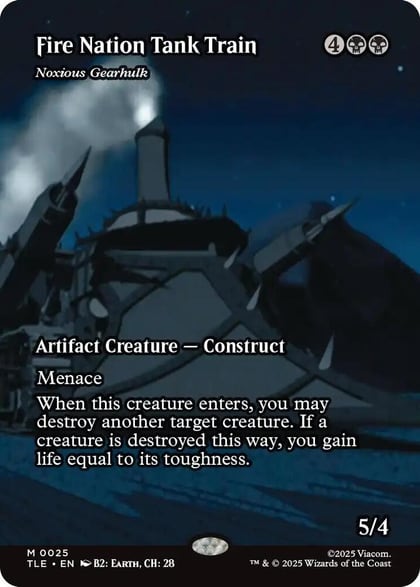 Fire Nation Tank Train - Noxious Gearhulk (Borderless), Avatar: The Last Airbender: Eternal-Legal 25