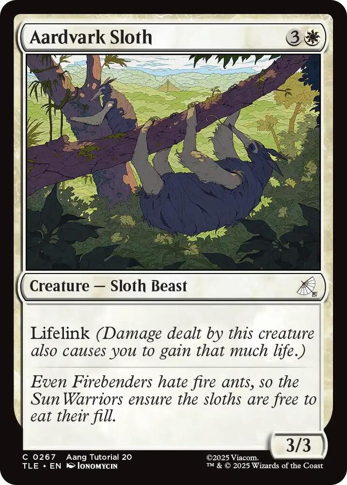 Aardvark Sloth (0267), Avatar: The Last Airbender: Eternal-Legal 267