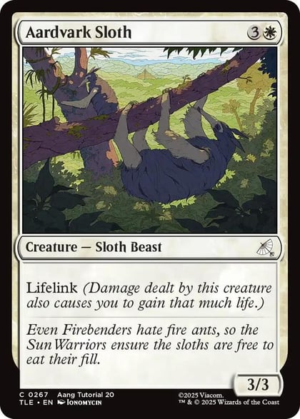 Aardvark Sloth (0267), Avatar: The Last Airbender: Eternal-Legal 267