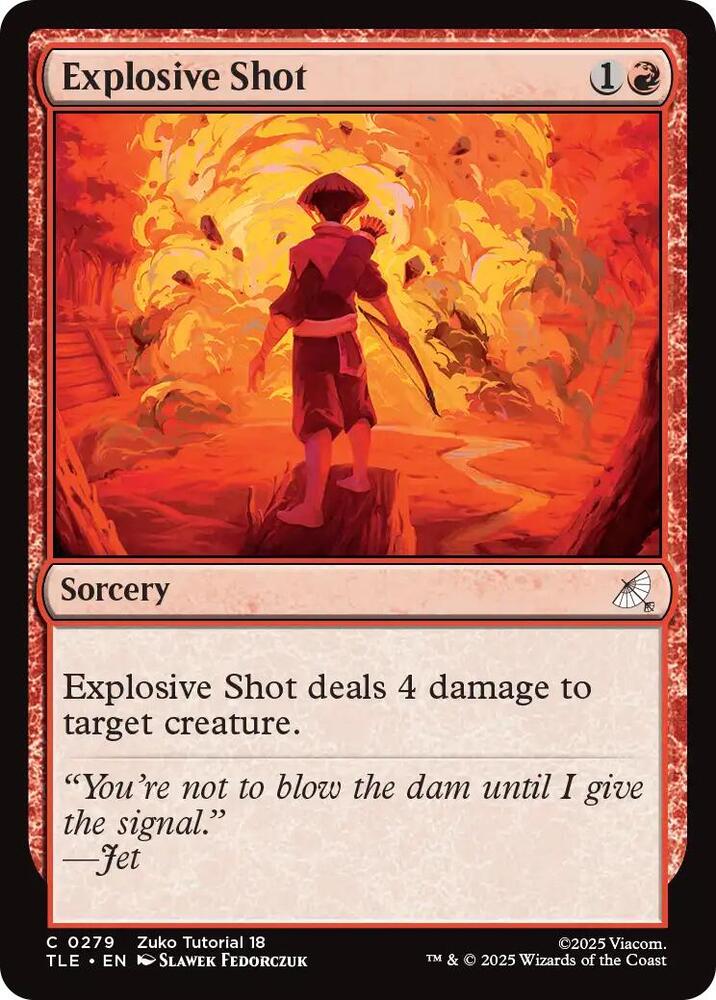 Explosive Shot (0279), Avatar: The Last Airbender: Eternal-Legal 279