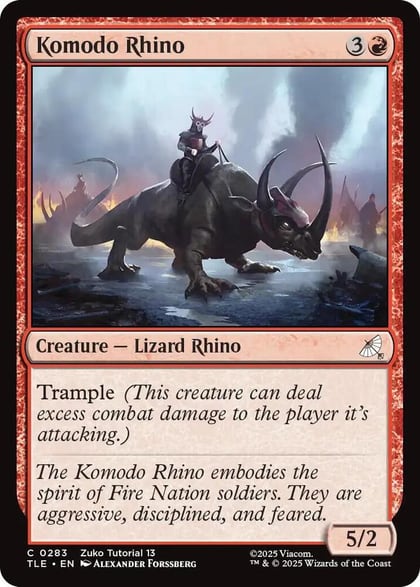 Komodo Rhino (0283), Avatar: The Last Airbender: Eternal-Legal 283