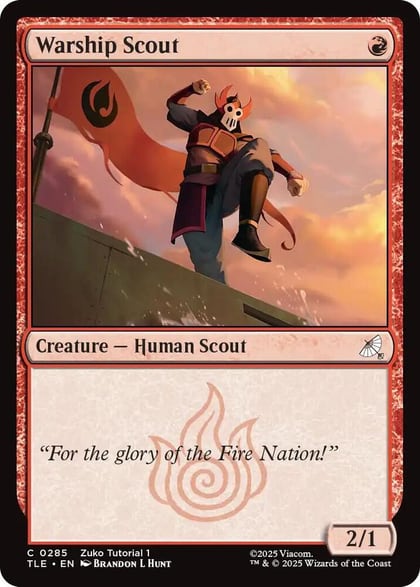 Warship Scout (0285), Avatar: The Last Airbender: Eternal-Legal 285