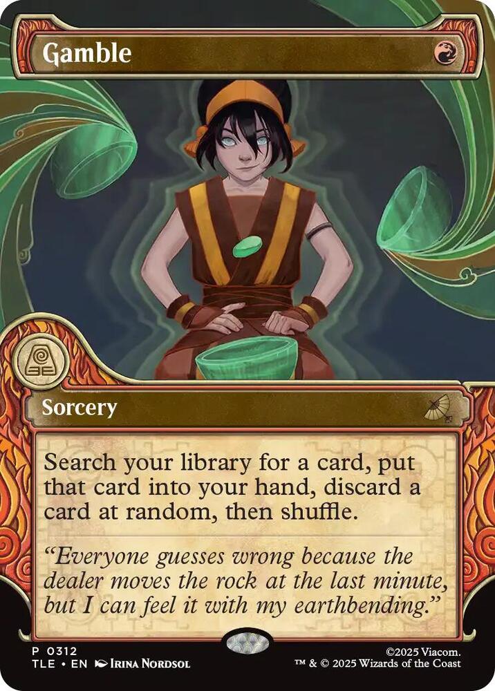 Gamble (Showcase), Avatar: The Last Airbender: Eternal-Legal 312