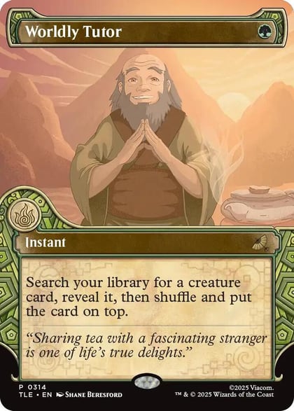 Worldly Tutor (Showcase), Avatar: The Last Airbender: Eternal-Legal 314
