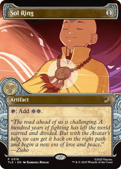 Sol Ring (Showcase), Avatar: The Last Airbender: Eternal-Legal 316