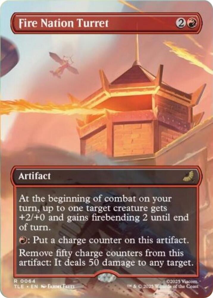 Fire Nation Turret (Borderless), Avatar: The Last Airbender: Eternal-Legal 64