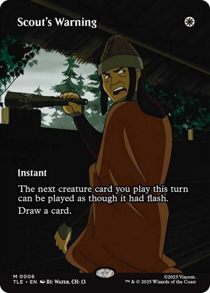 Scout's Warning (Borderless), Avatar: The Last Airbender: Eternal-Legal 6