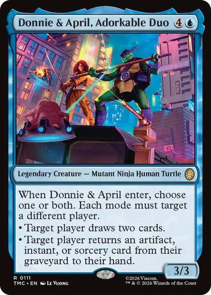 Donnie & April, Adorkable Duo, Commander: Teenage Mutant Ninja Turtles 111