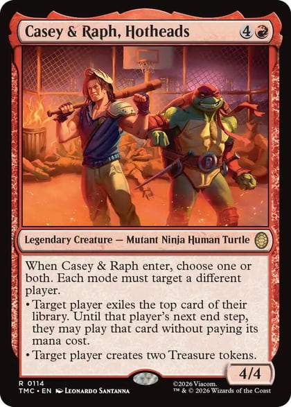 Casey & Raph, Hotheads, Commander: Teenage Mutant Ninja Turtles 114