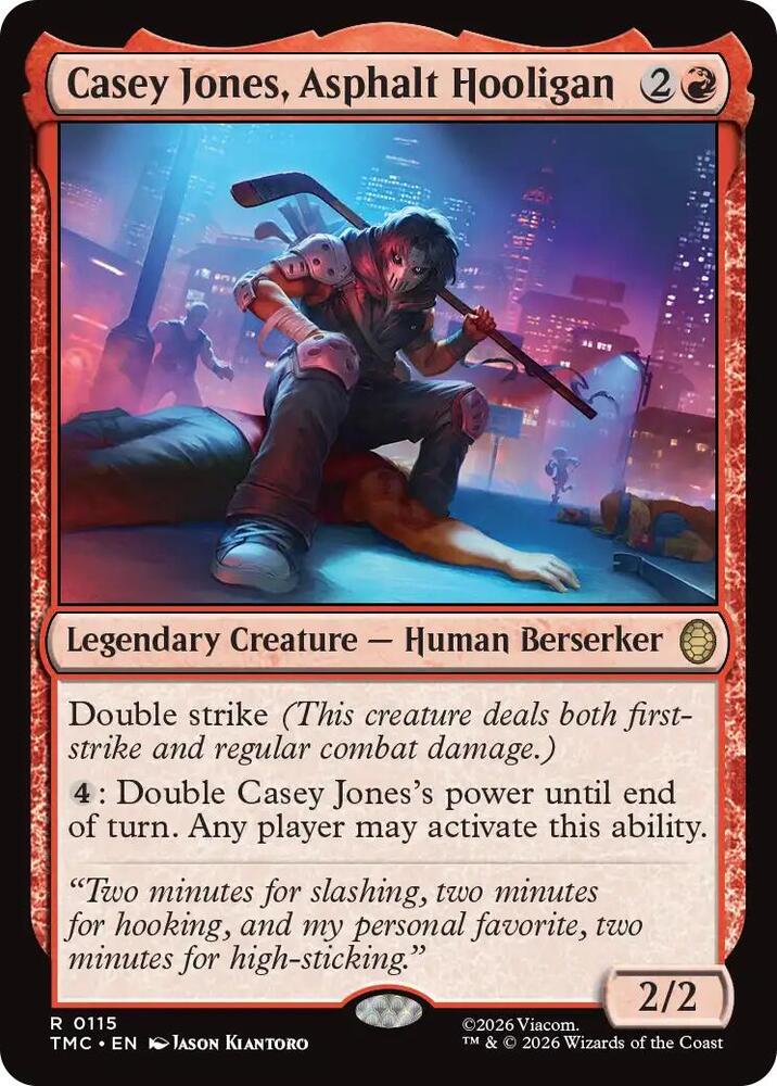 Casey Jones, Asphalt Hooligan, Commander: Teenage Mutant Ninja Turtles 115