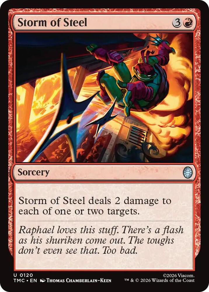 Storm of Steel, Commander: Teenage Mutant Ninja Turtles 120