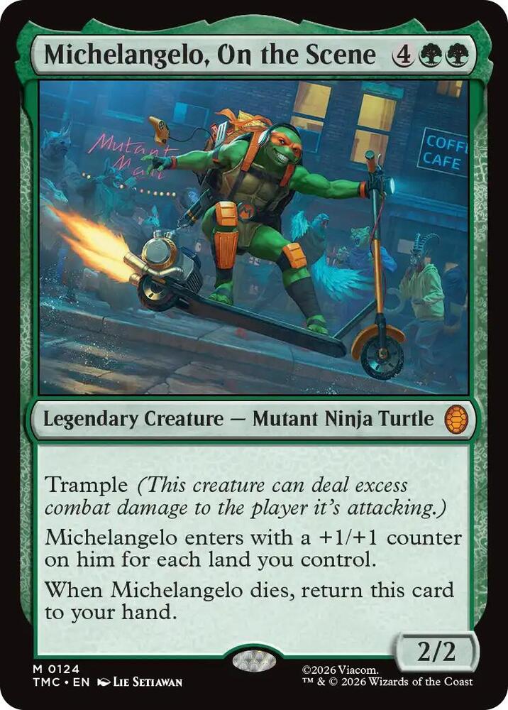Michelangelo, On the Scene, Commander: Teenage Mutant Ninja Turtles 124
