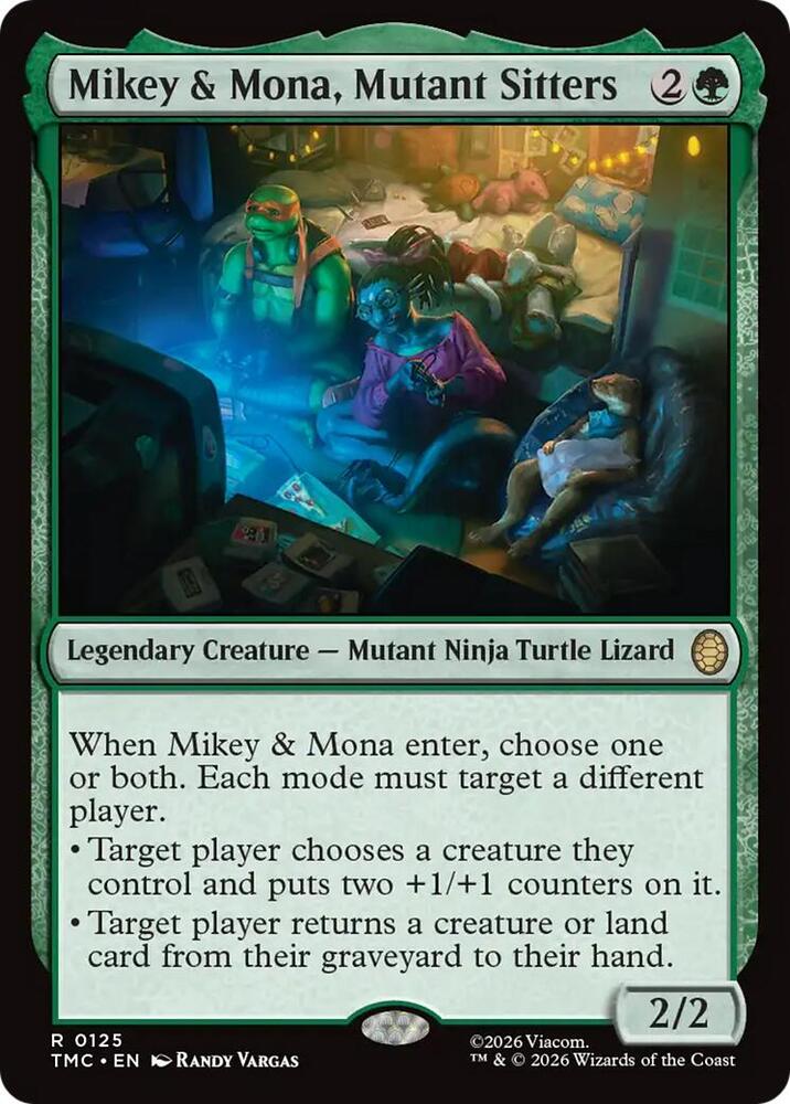 Mikey & Mona, Mutant Sitters, Commander: Teenage Mutant Ninja Turtles 125