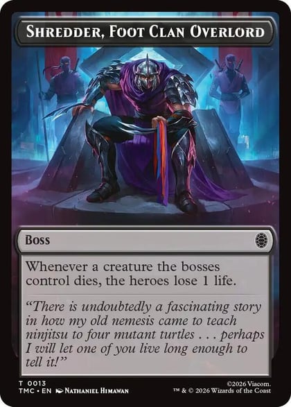 Shredder, Foot Clan Overlord, Commander: Teenage Mutant Ninja Turtles 13