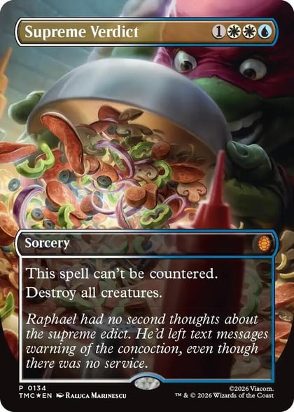 Supreme Verdict (Borderless), Commander: Teenage Mutant Ninja Turtles 134