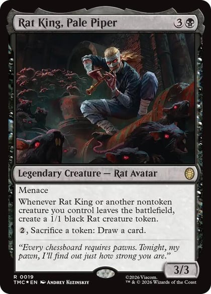 Rat King, Pale Piper (Surge Foil), Commander: Teenage Mutant Ninja Turtles 19