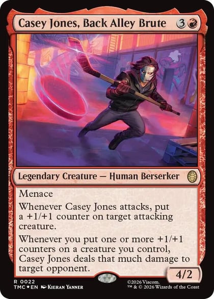 Casey Jones, Back Alley Brute (Surge Foil), Commander: Teenage Mutant Ninja Turtles 22