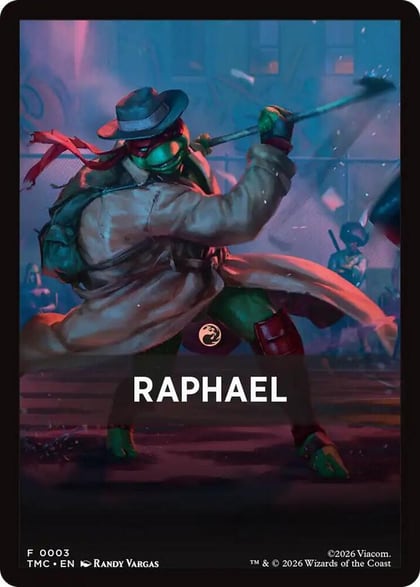 Raphael Theme Card, Commander: Teenage Mutant Ninja Turtles 3