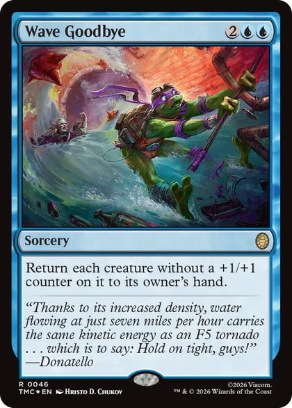 Wave Goodbye (Surge Foil), Commander: Teenage Mutant Ninja Turtles 46