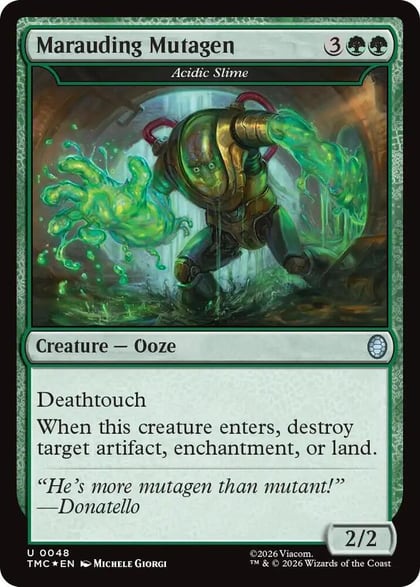 Marauding Mutagen - Acidic Slime (Surge Foil), Commander: Teenage Mutant Ninja Turtles 48