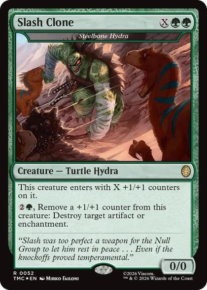 Slash Clone - Steelbane Hydra (Surge Foil), Commander: Teenage Mutant Ninja Turtles 52