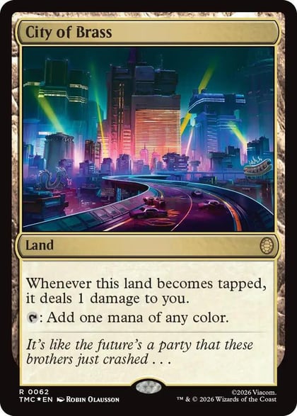 City of Brass (Surge Foil), Commander: Teenage Mutant Ninja Turtles 62