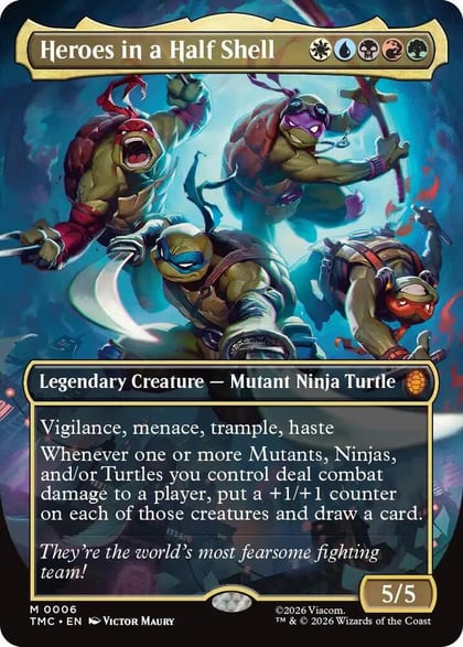 Heroes in a Half Shell (0006) (Borderless), Commander: Teenage Mutant Ninja Turtles 6