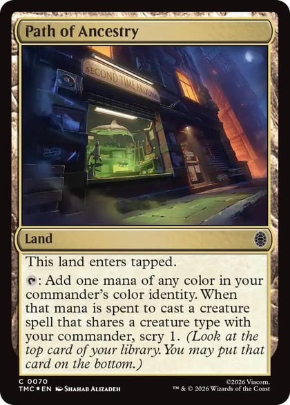 Path of Ancestry (Surge Foil), Commander: Teenage Mutant Ninja Turtles 70